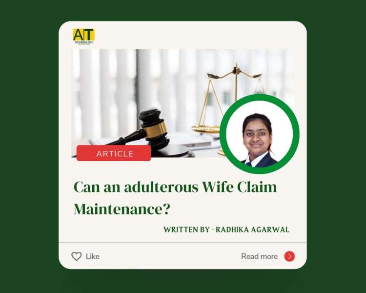 Can An Adulterous Wife Claim Maintenance?