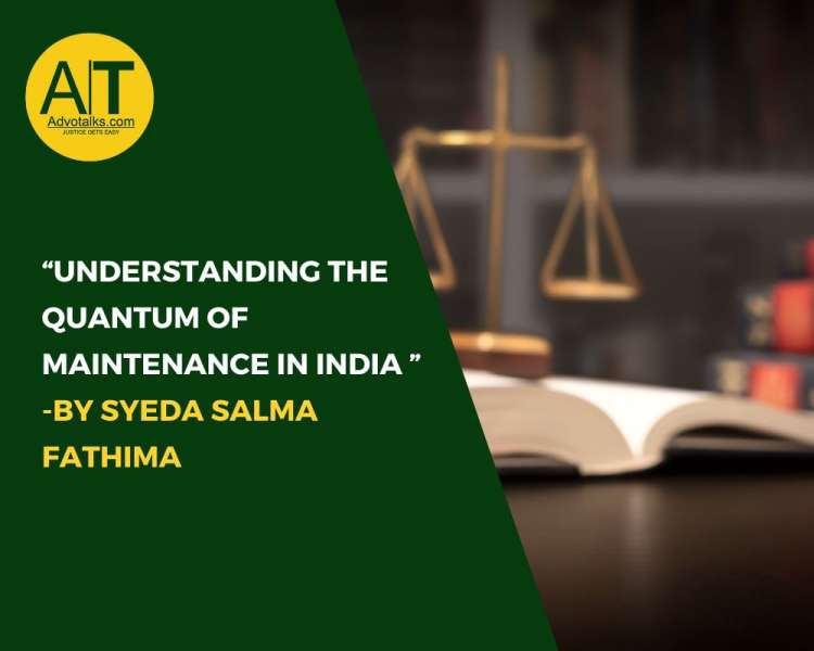 Understanding The Quantum Of Maintenance In India