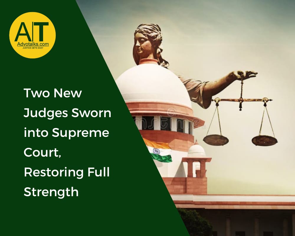 Two New Judges Sworn Into Supreme Court, Restoring Full Strength