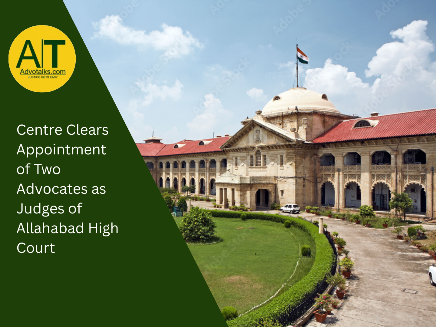 Centre Clears Appointment Of Two Advocates As Judges Of Allahabad High Court