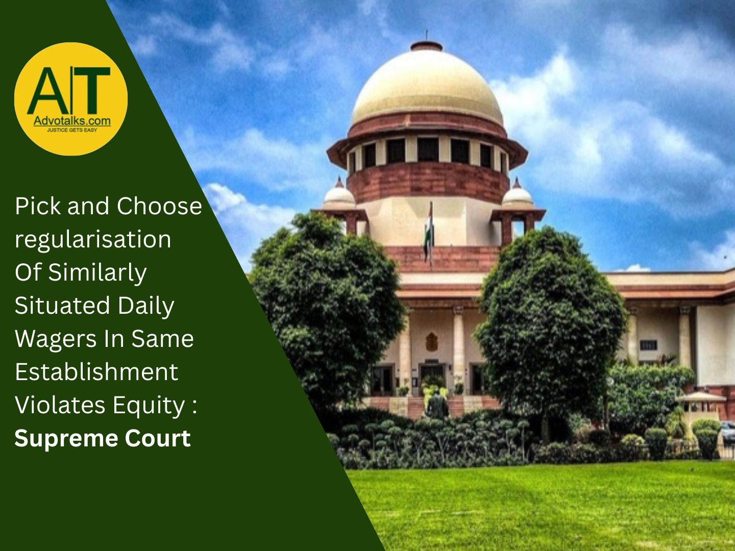 Pick And Choose Regularisation Of Similarly Situated Daily Wagers In Same Establishment Violates